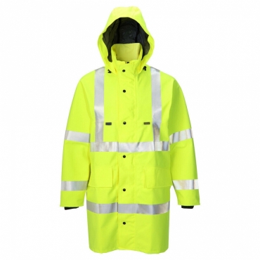 Work Wear Safety Weather Jacket YELLOW Size Large